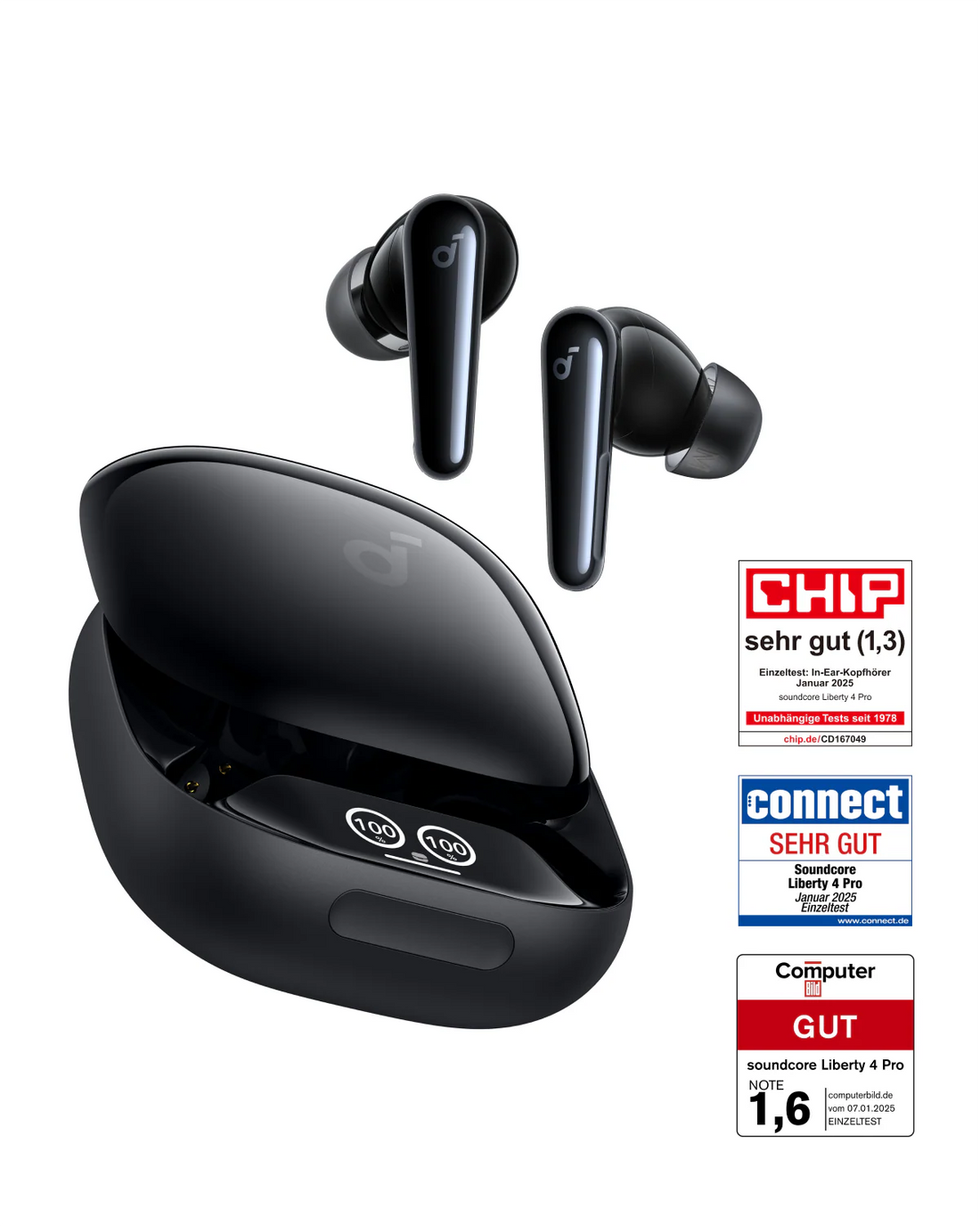 soundcore Liberty 4 Pro kopfhörer mit komfortablem design
