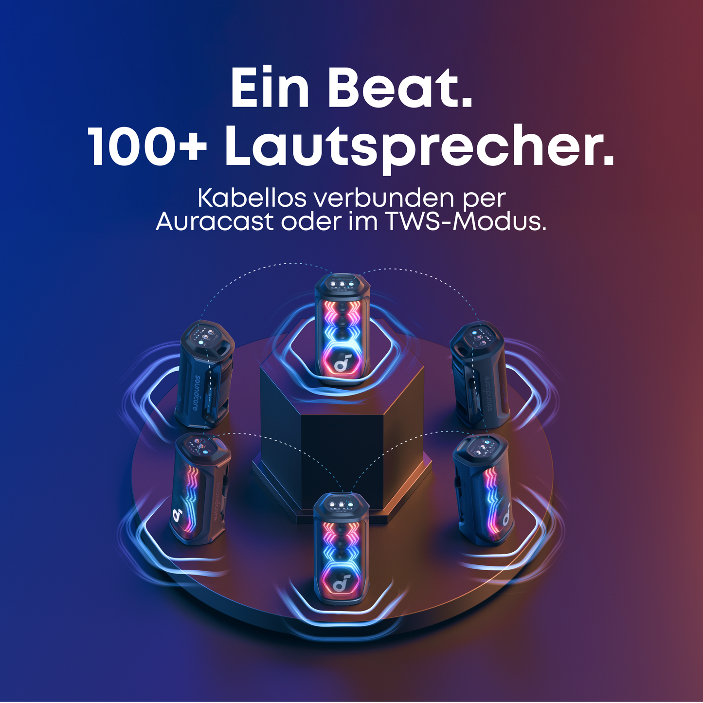 Rave 3S | KI Karaoke Party-Lautsprecher mit 200W Sound