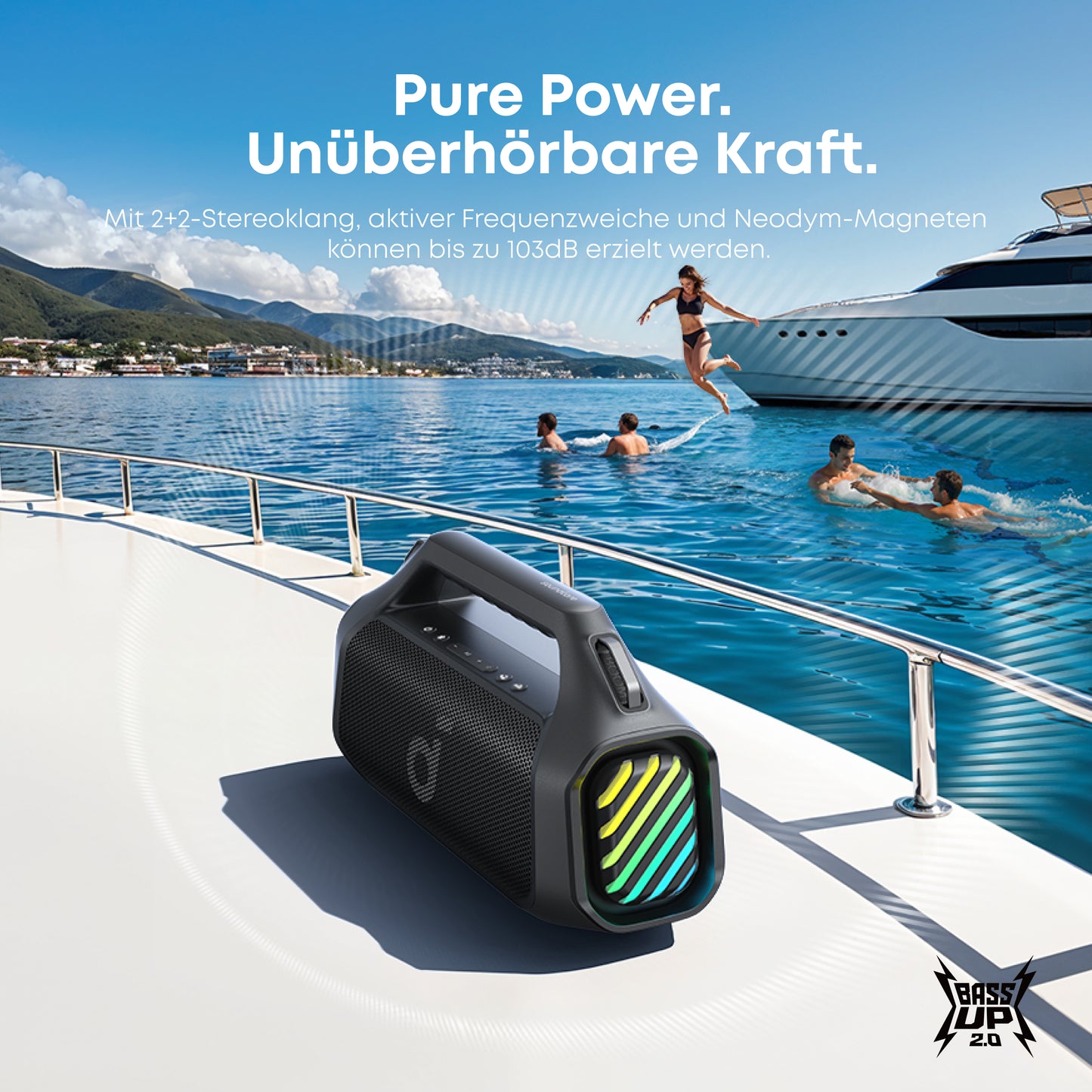 Boom 2 Pro | Extrem tiefer Bass für draußen