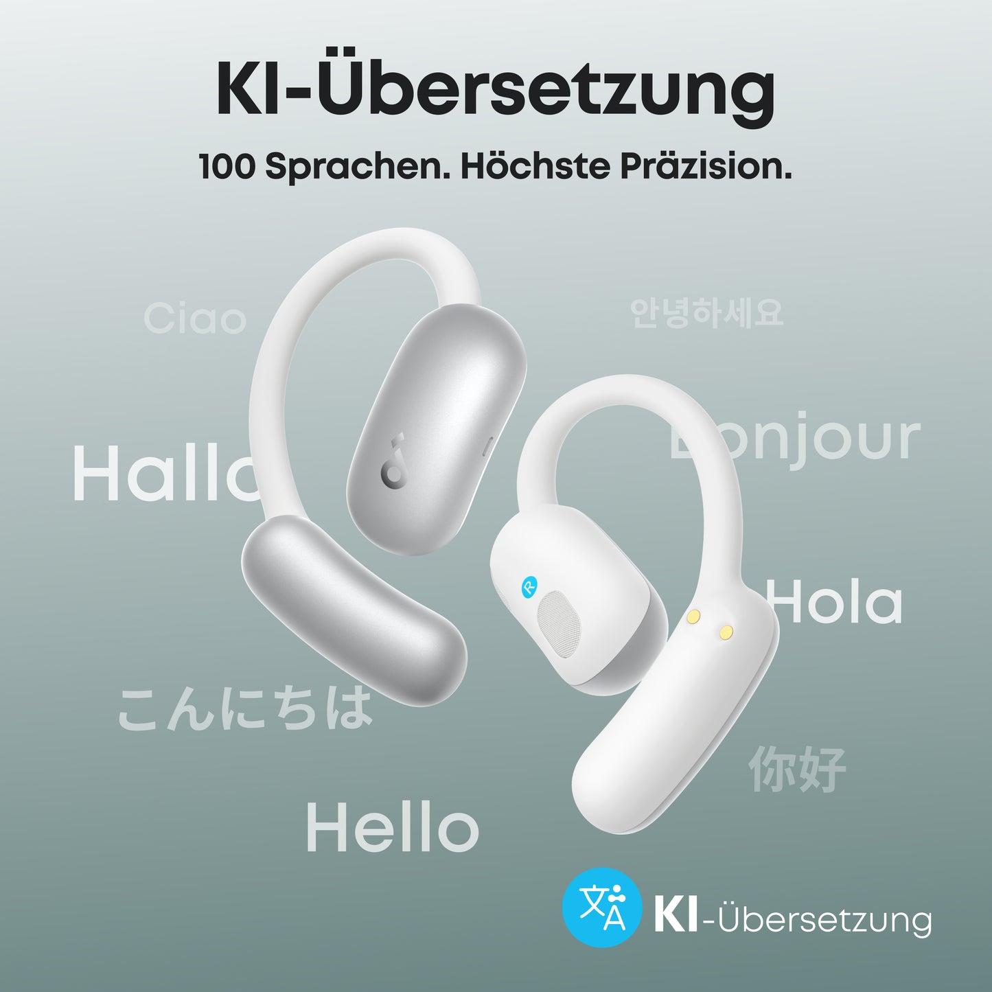 AeroFit 2 | Kabellose Open-Ear Earbuds mit anpassbarem Halt