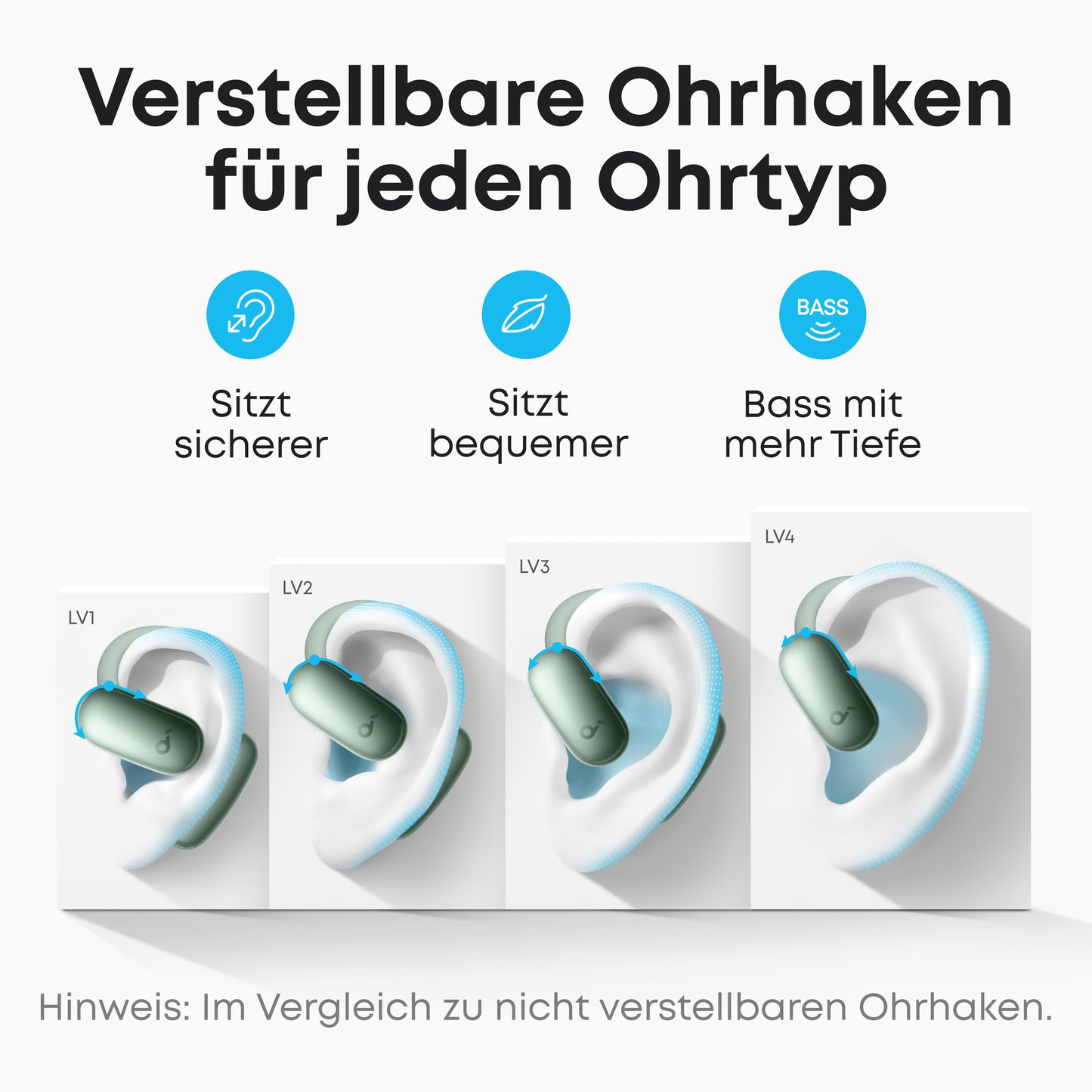 AeroFit 2 | Kabellose Open-Ear Earbuds mit anpassbarem Halt