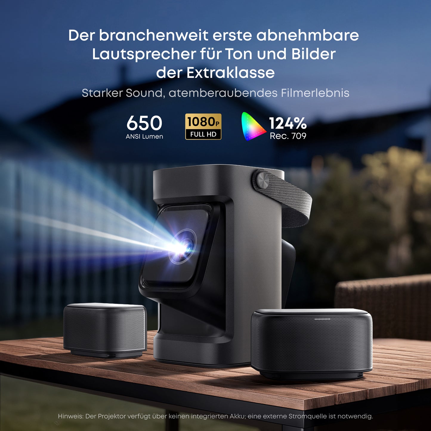 Nebula P1 | Der weltweit erste mobile Projektor mit abnehmbaren Lautsprechern - spring-deal