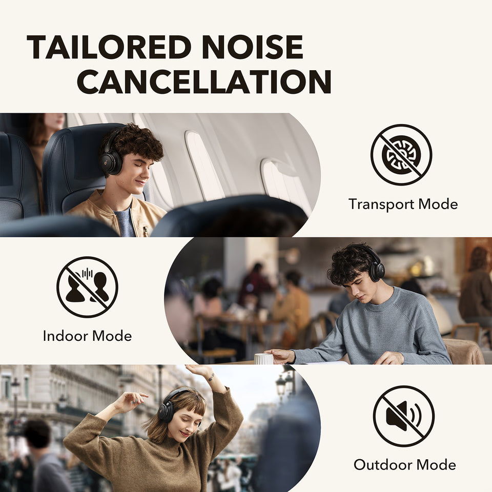 Q30 | Bluetooth-Kopfhörer mit Noise Cancelling