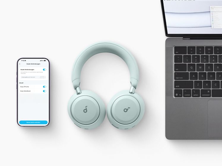 Kopfhörer, Mobiltelefone und Computer