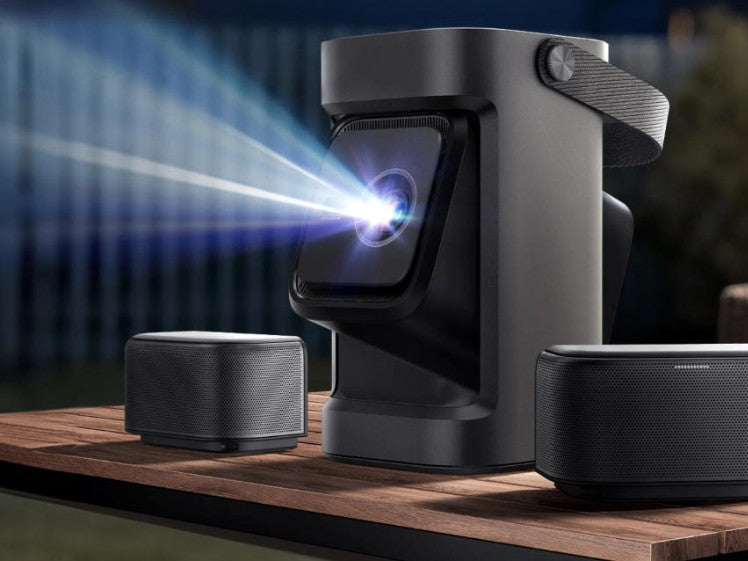 Laser-Projektor für Hauswand