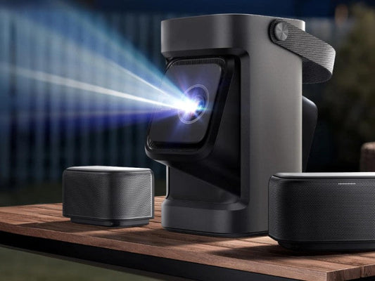 Laser-Projektor für Hauswand
