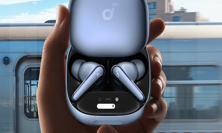 Touch Bar mit Earbuds