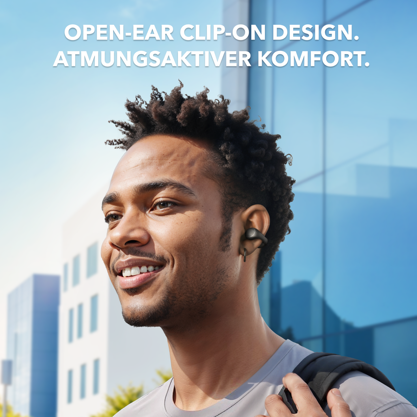 soundcore C40i | Flexible Clip-On Kopfhörer mit hohem Tragekomfort.