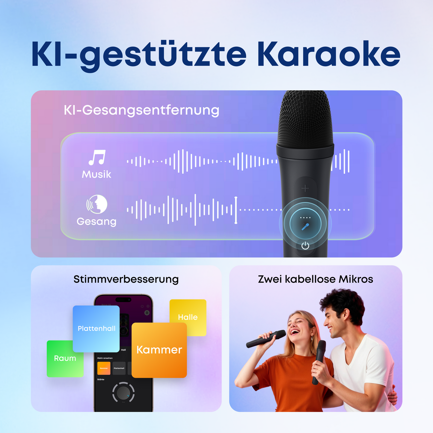 Rave 3S | KI Karaoke Party-Lautsprecher mit 200W Sound