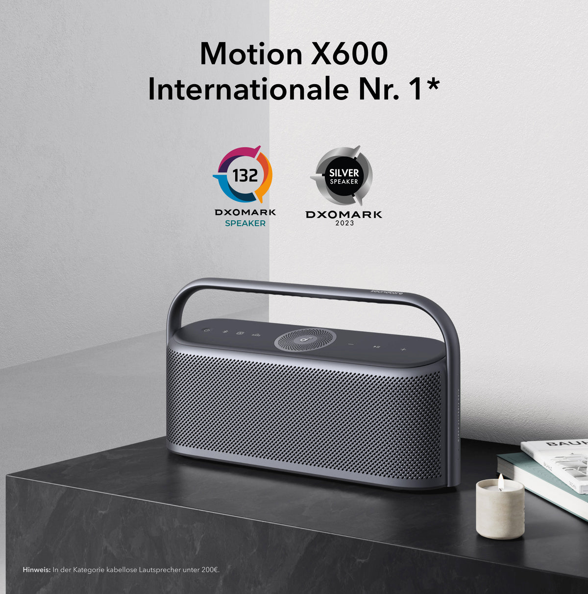 Motion X600 | Hochwertiger, kabelloser Lautsprecher-TT