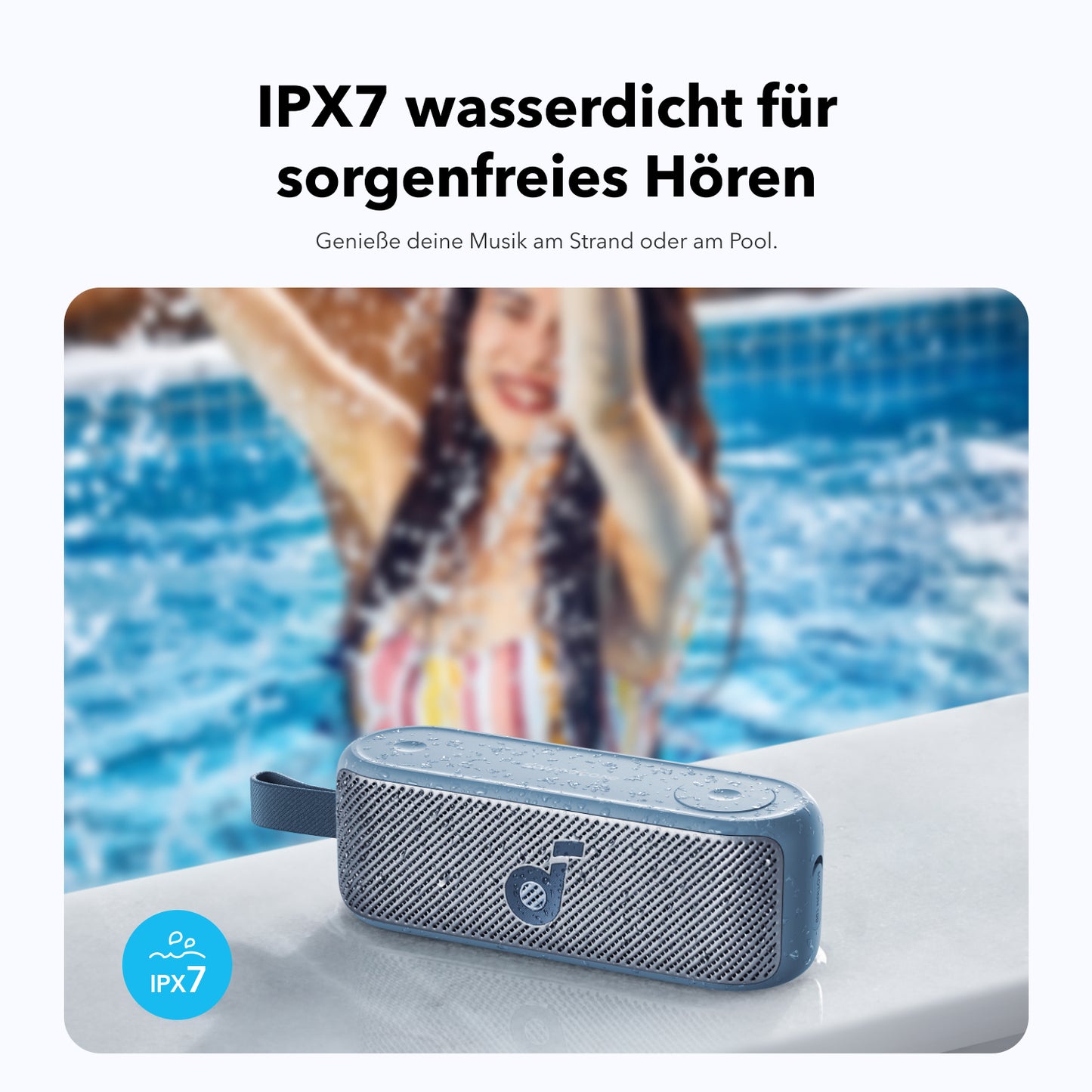 Motion 100 | Tragbarer kabelloser Bluetooth-Lautsprecher