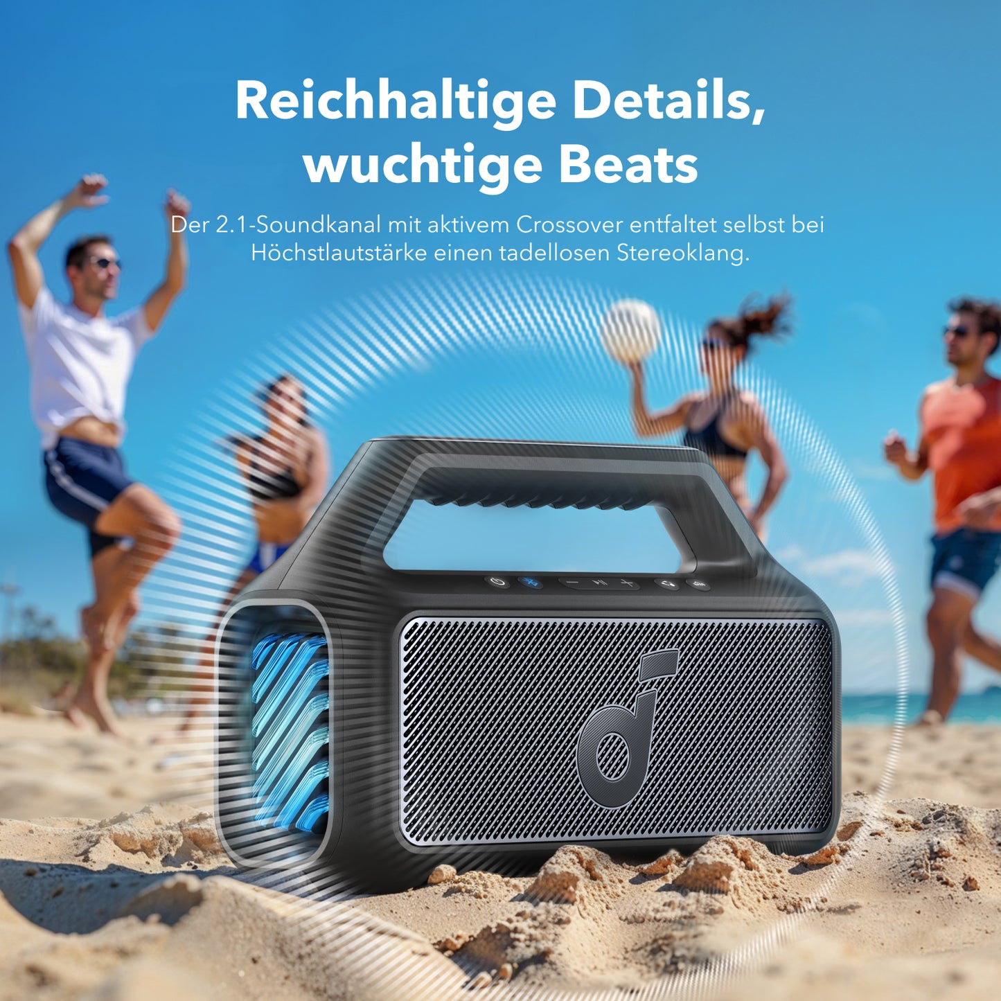 Boom 2 | Tragbarer Bluetooth-Lautsprecher für mehr Bass