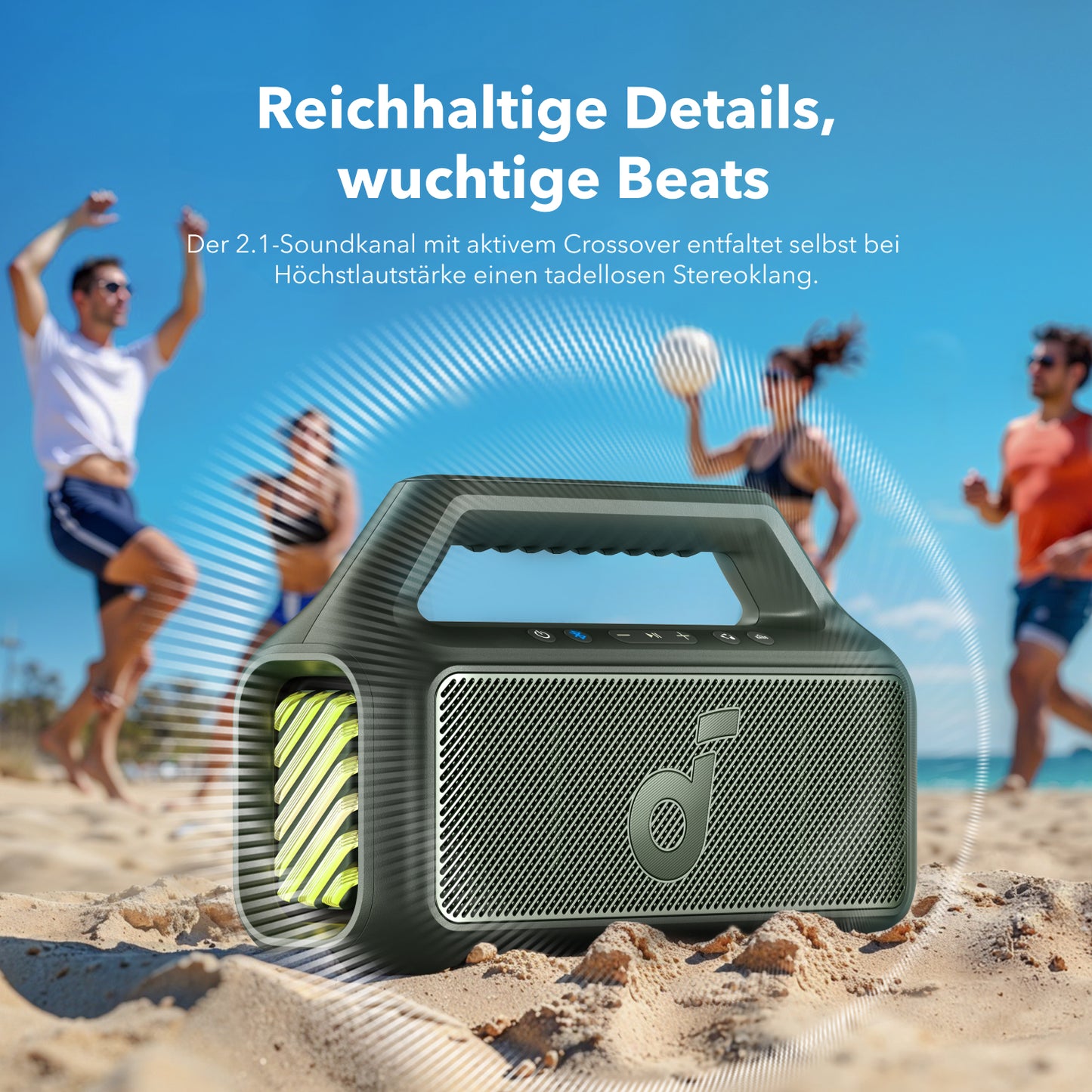 Boom 2 | Tragbarer Bluetooth-Lautsprecher für mehr Bass