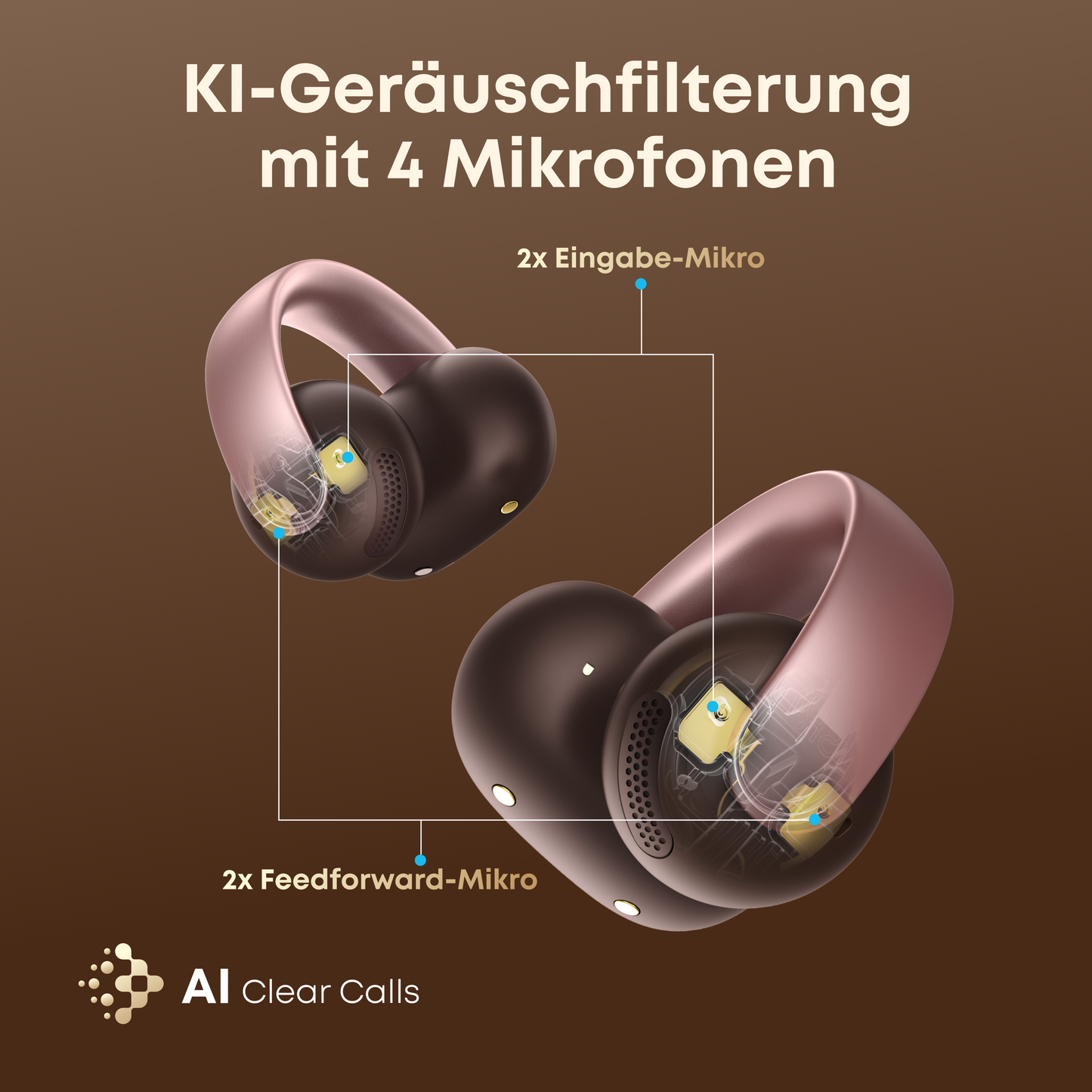 soundcore AeroClip | Open-Ear Clip-Earbuds mit adaptivem Komfort