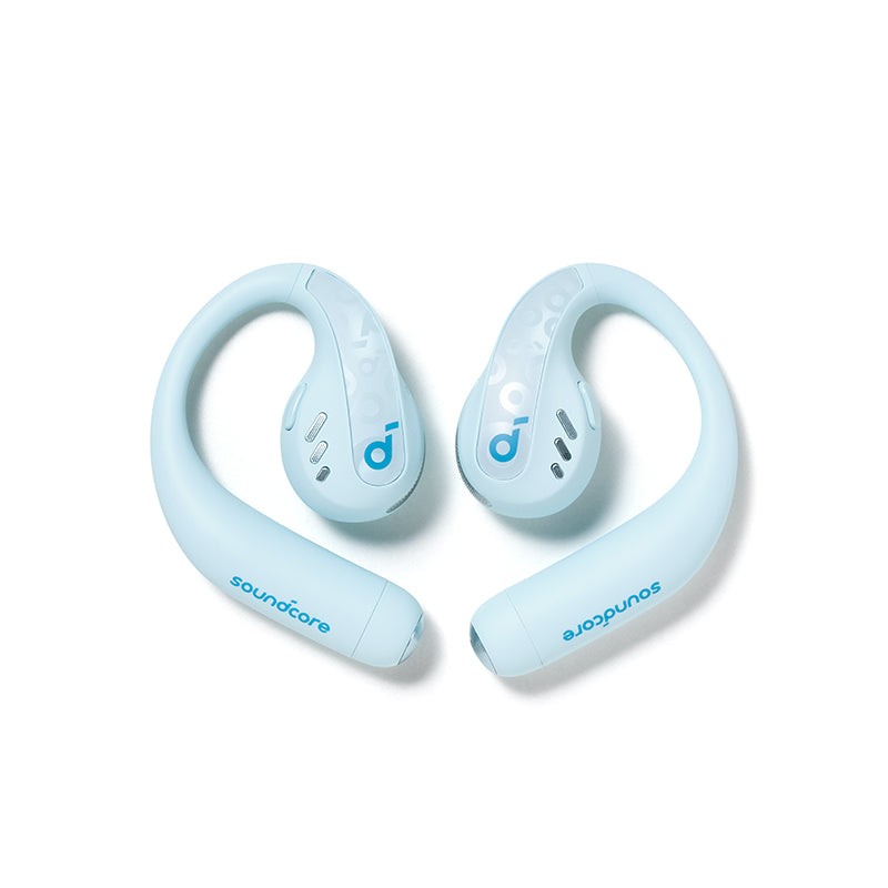 soundcore AeroFit Pro linke und rechte Earbuds – Blau