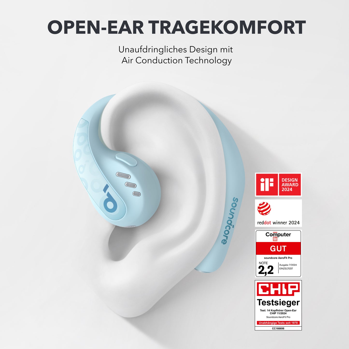 AeroFit Pro | Stabile Open-Ear Sport-Earbuds