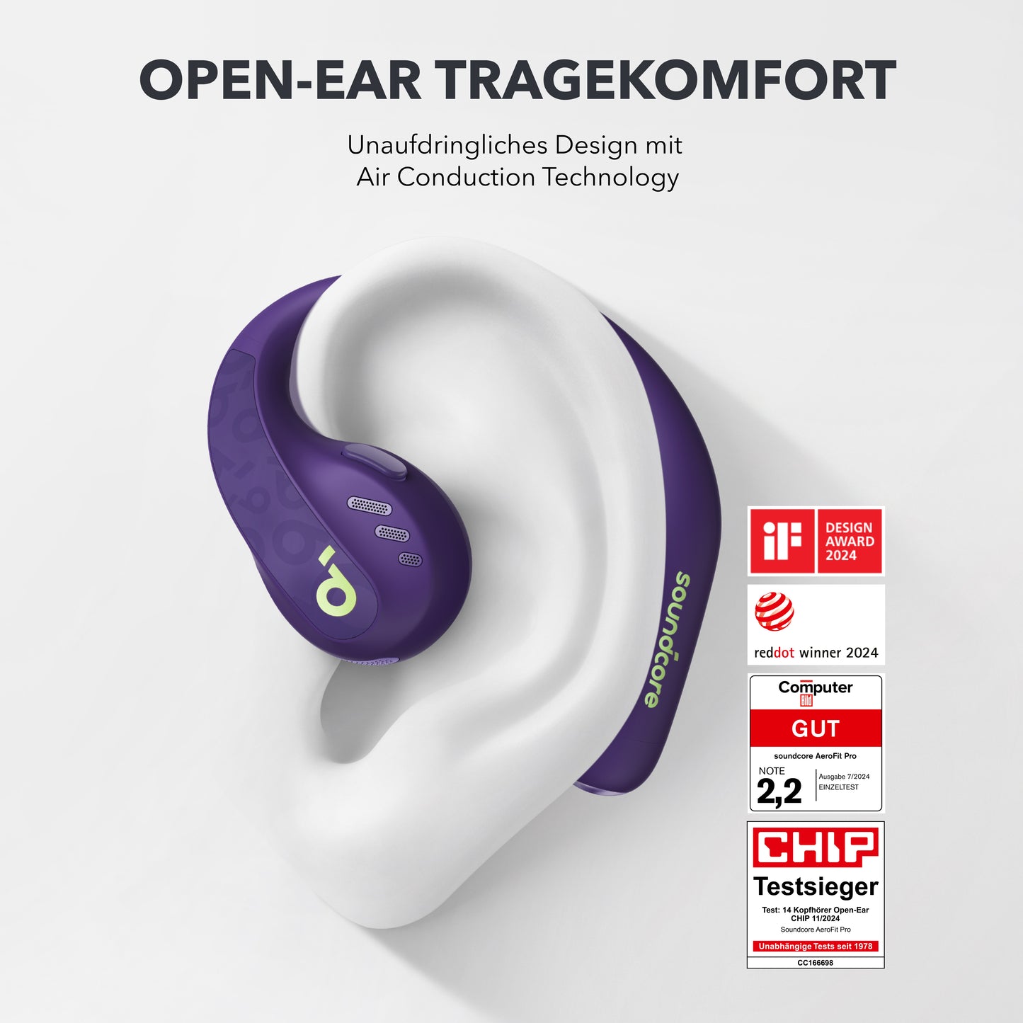 AeroFit Pro | Stabile Open-Ear Sport-Earbuds