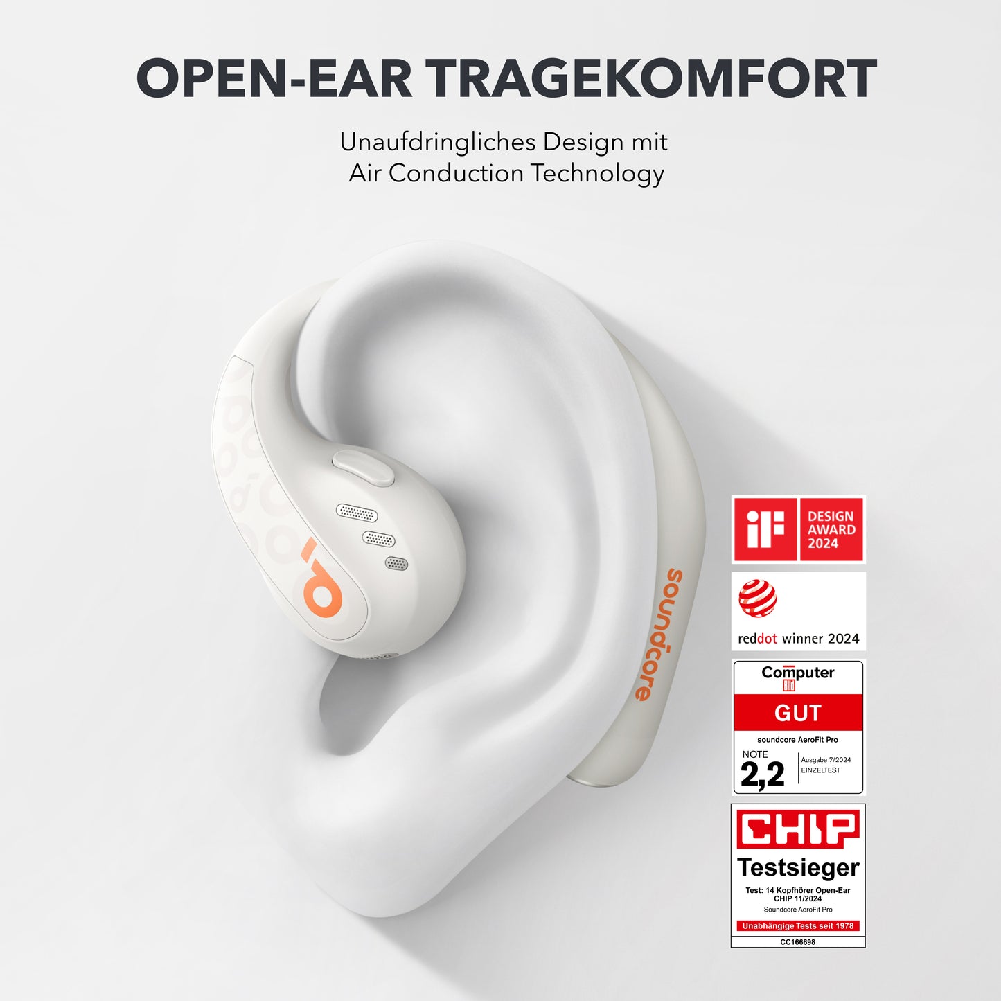 AeroFit Pro | Stabile Open-Ear Sport-Earbuds