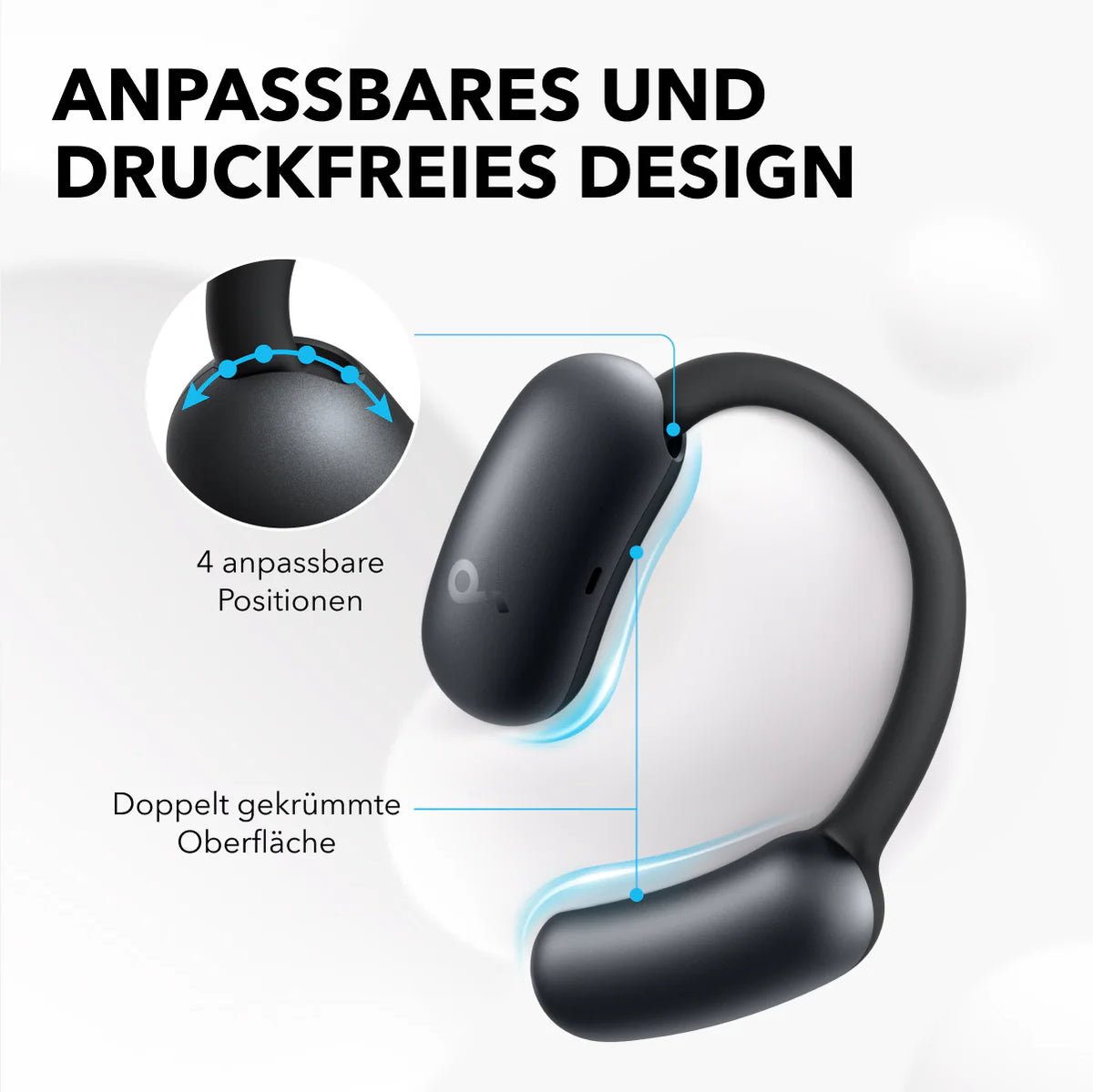 AeroFit 2 | Kabellose Open-Ear Earbuds mit anpassbarem Halt