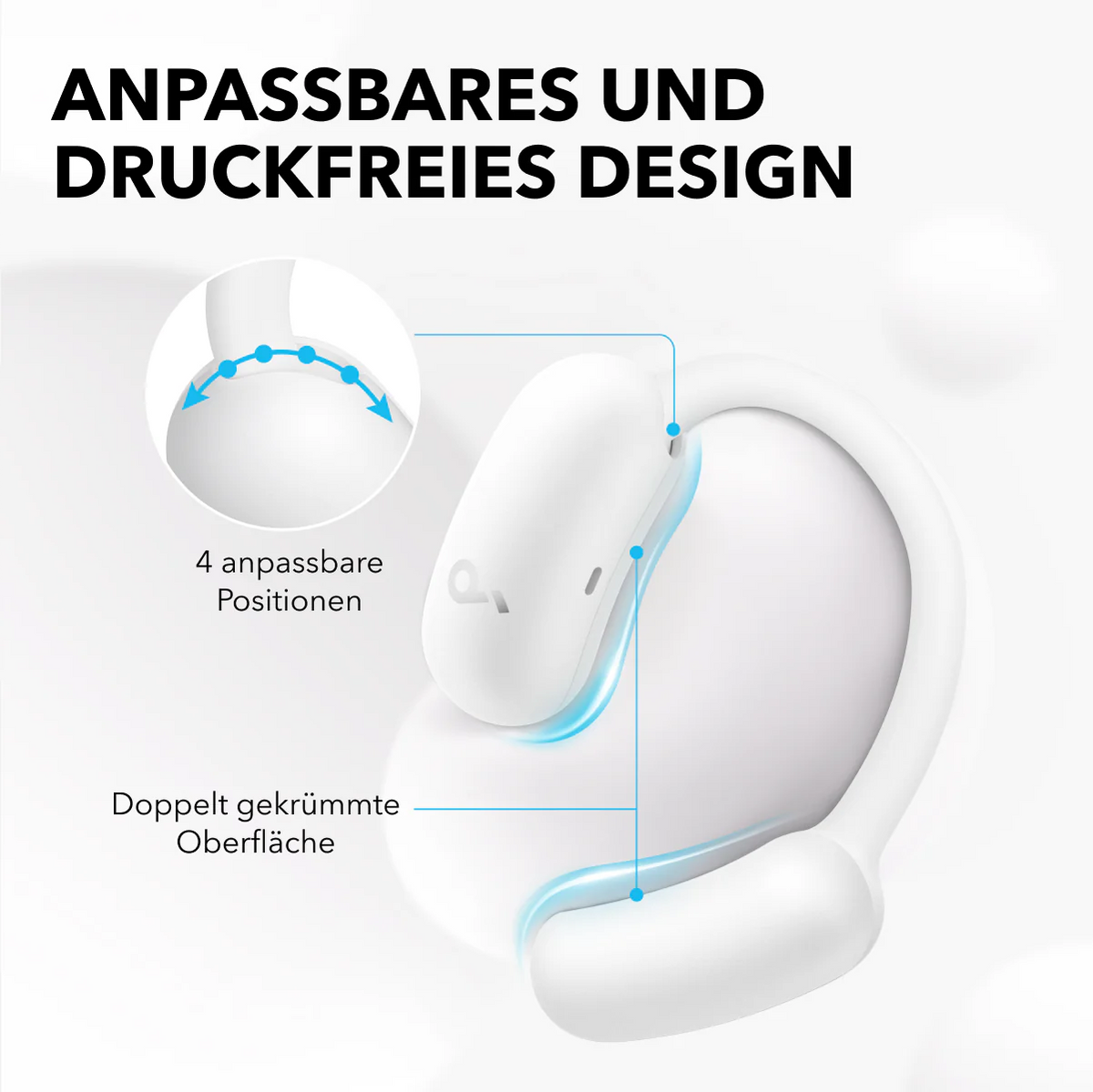 AeroFit 2 | Kabellose Open-Ear Earbuds mit anpassbarem Halt