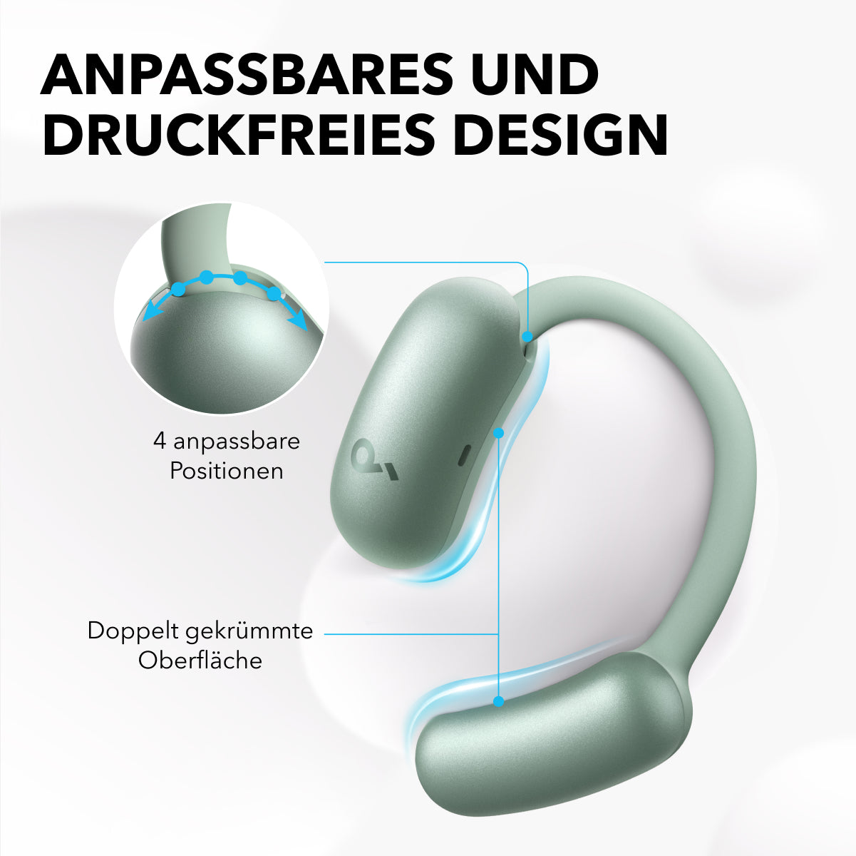 AeroFit 2 | Kabellose Open-Ear Earbuds mit anpassbarem Halt