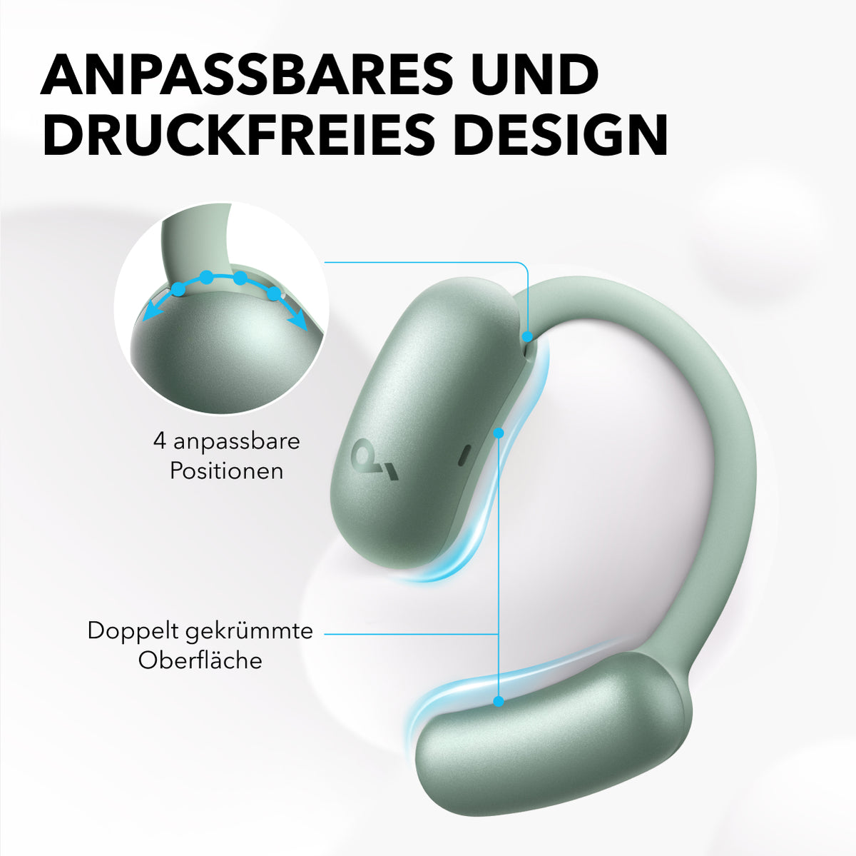 AeroFit 2 | Kabellose Open-Ear Earbuds mit anpassbarem Halt