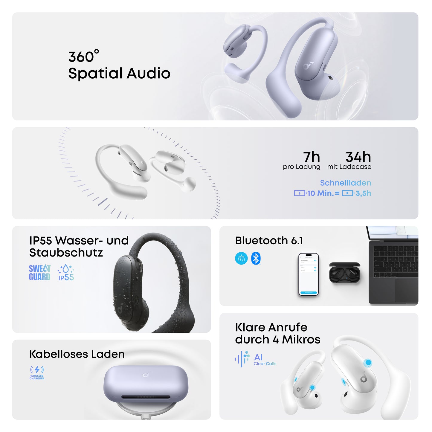 AeroFit 2 Pro｜Semi-Open-Ear Earbuds für jede Situation