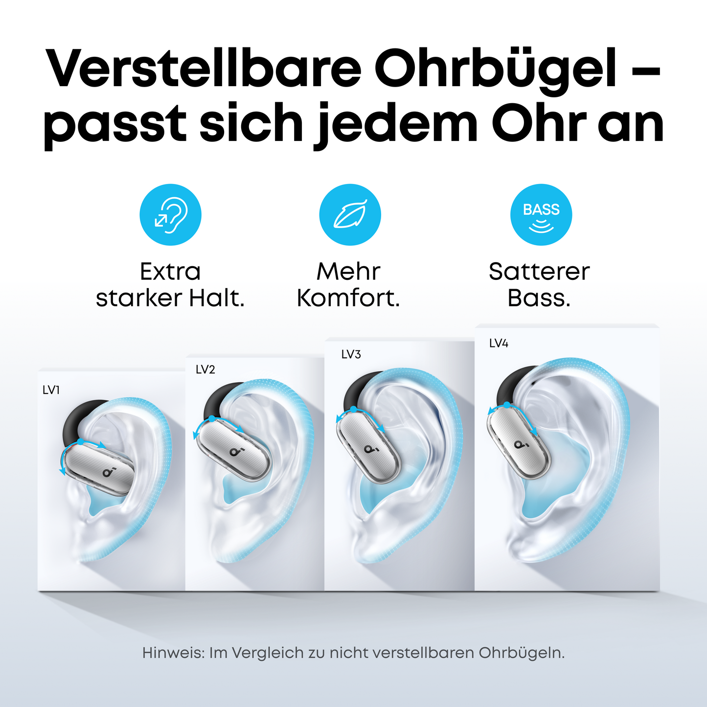 soundcore V40i｜ Kabellose Earbuds mit klarem Case