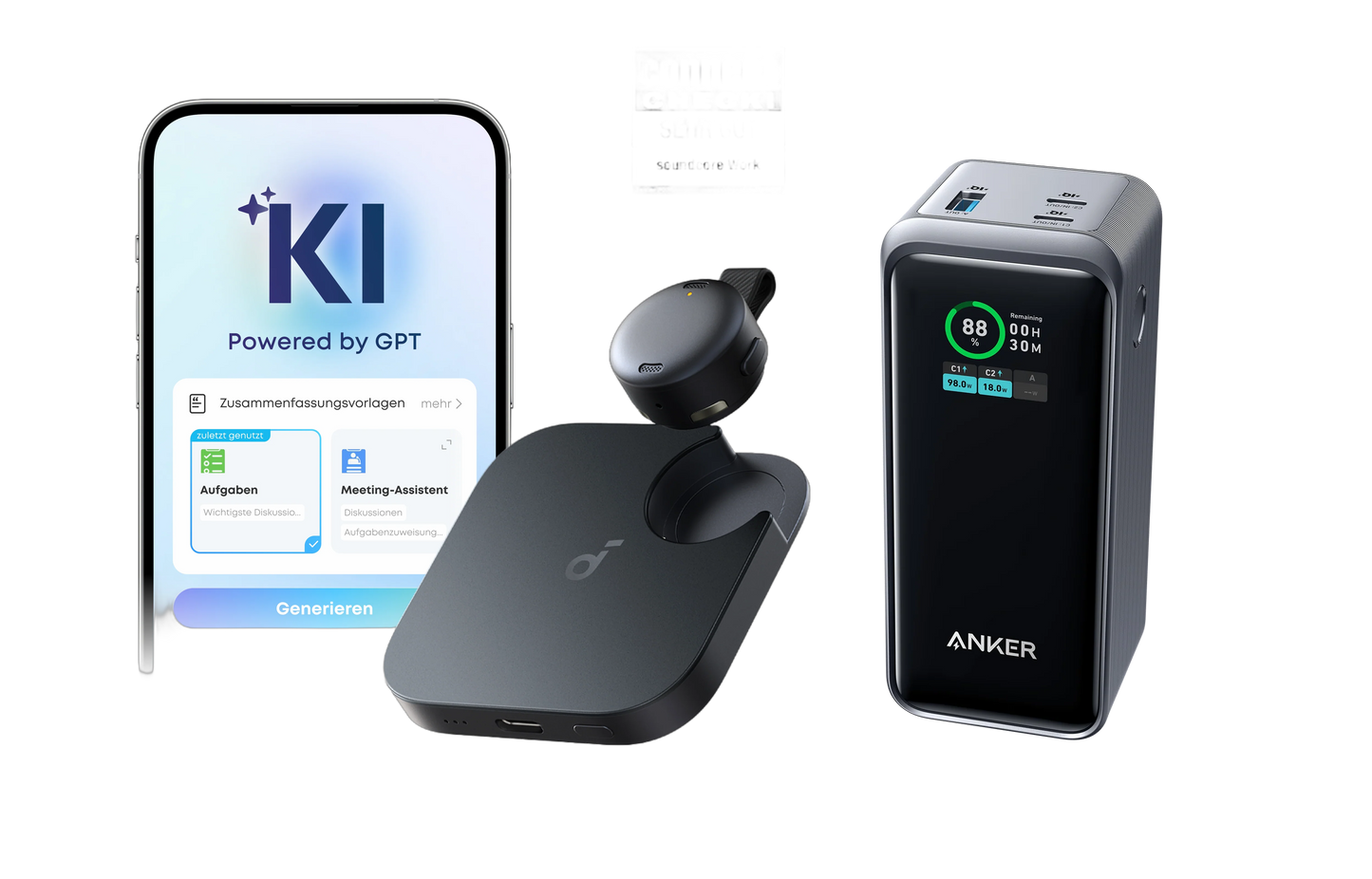 soundcore Work & Anker Prime 20.000mAh Powerbank (200W)