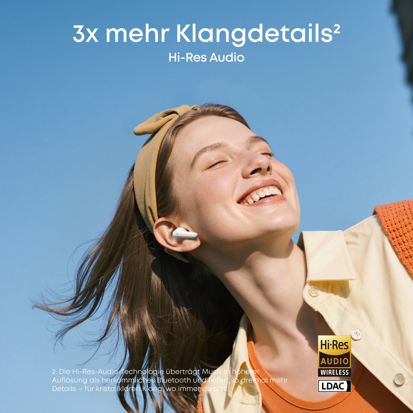 P31i | Wireless Earbuds mit immersivem, adaptivem ANC