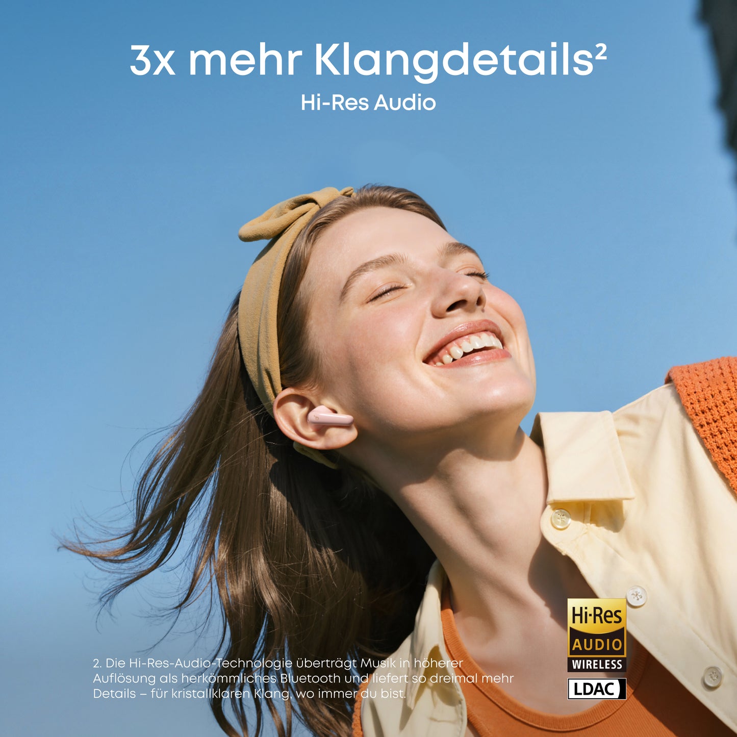 P31i | Wireless Earbuds mit immersivem, adaptivem ANC
