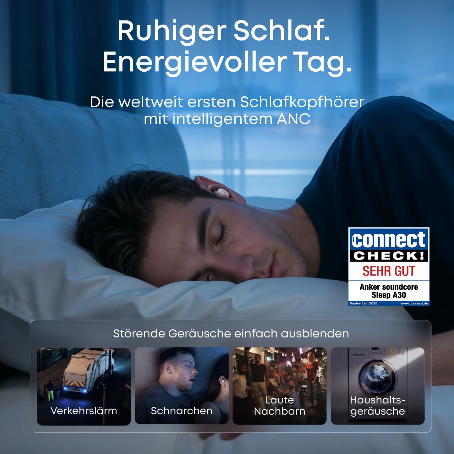 Sleep A30｜Die weltweit ersten Schlafkopfhörer mit intelligentem ANC.