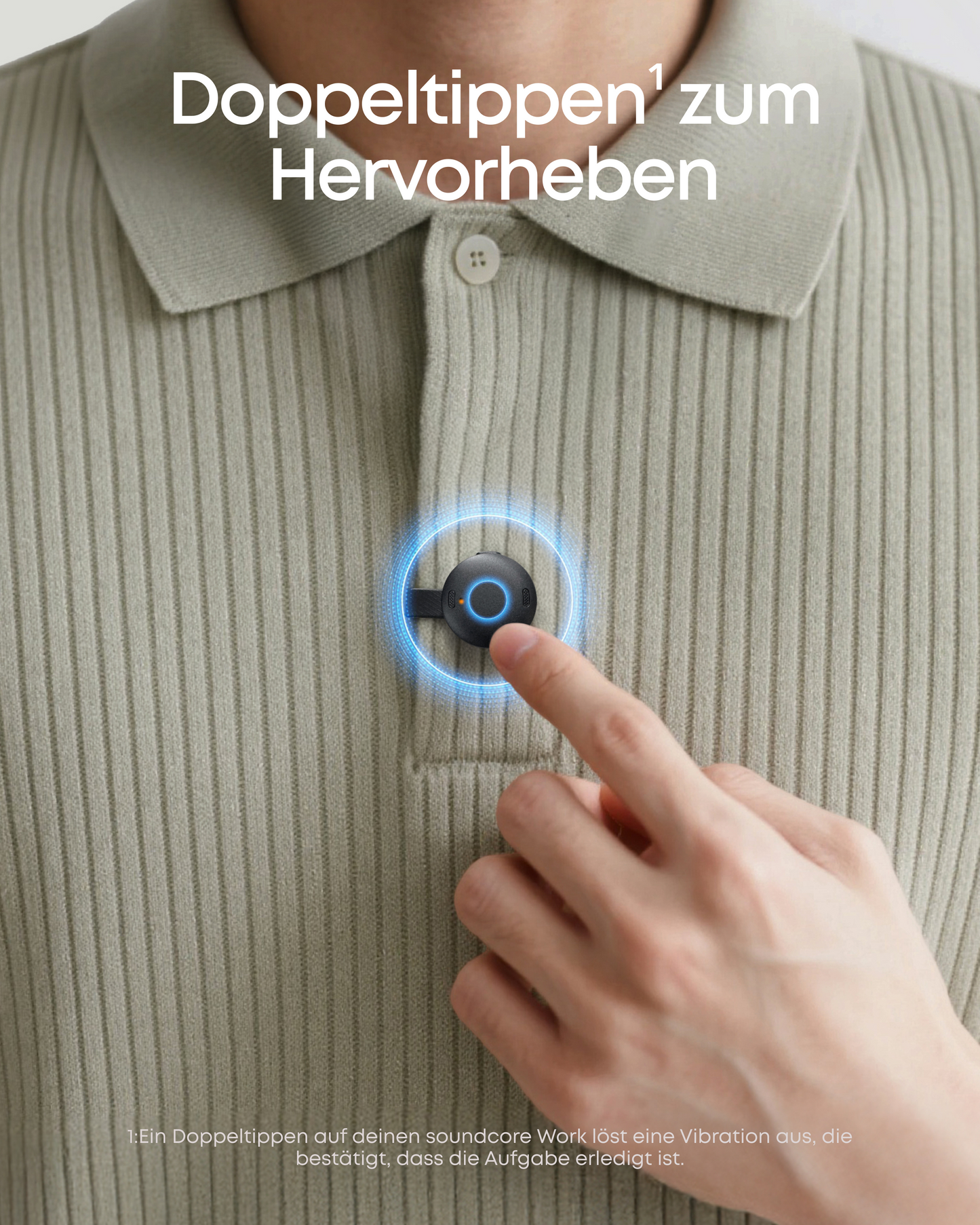 soundcore Work | Der erste KI-Sprachrecorder in Münzgröße