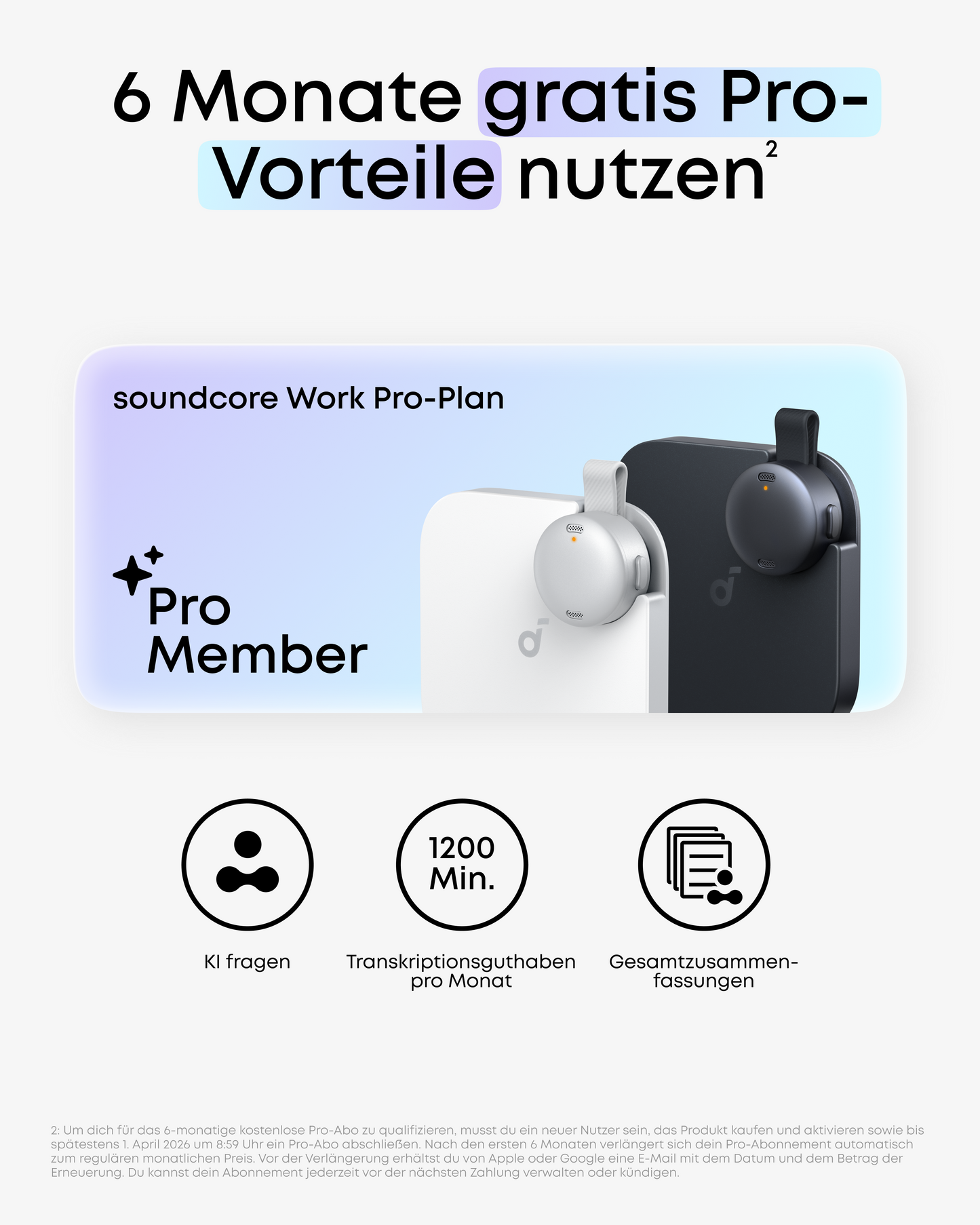 soundcore Work | Der erste KI-Sprachrecorder in Münzgröße
