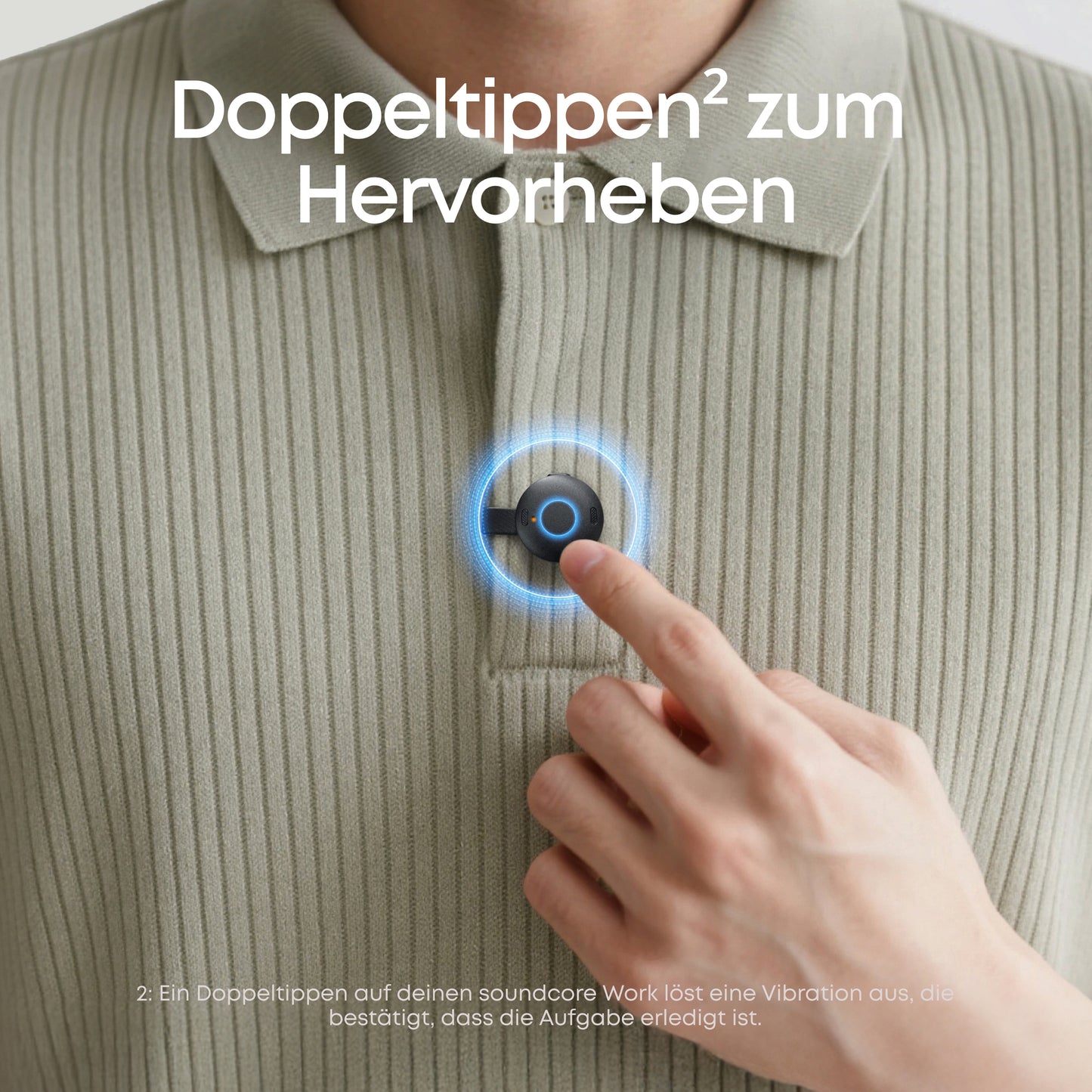 soundcore Work | Der erste KI-Sprachrekorder in Münzgröße