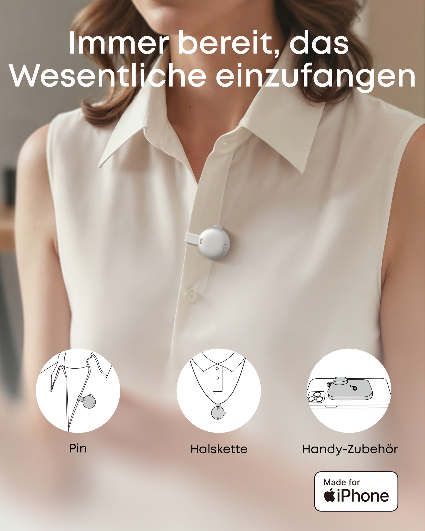 soundcore Work | Der erste KI-Sprachrecorder in Münzgröße