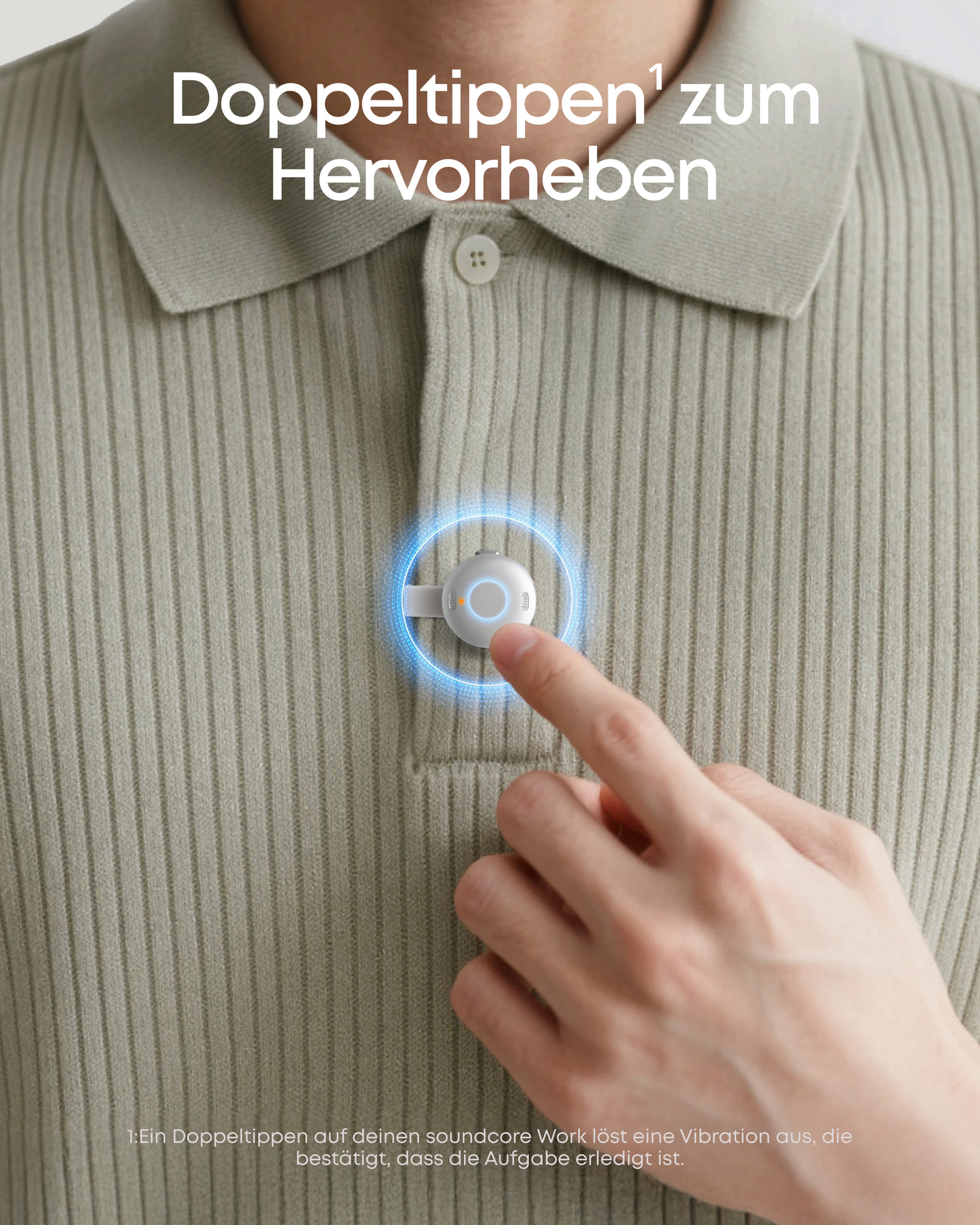 soundcore Work | Der erste KI-Sprachrecorder in Münzgröße