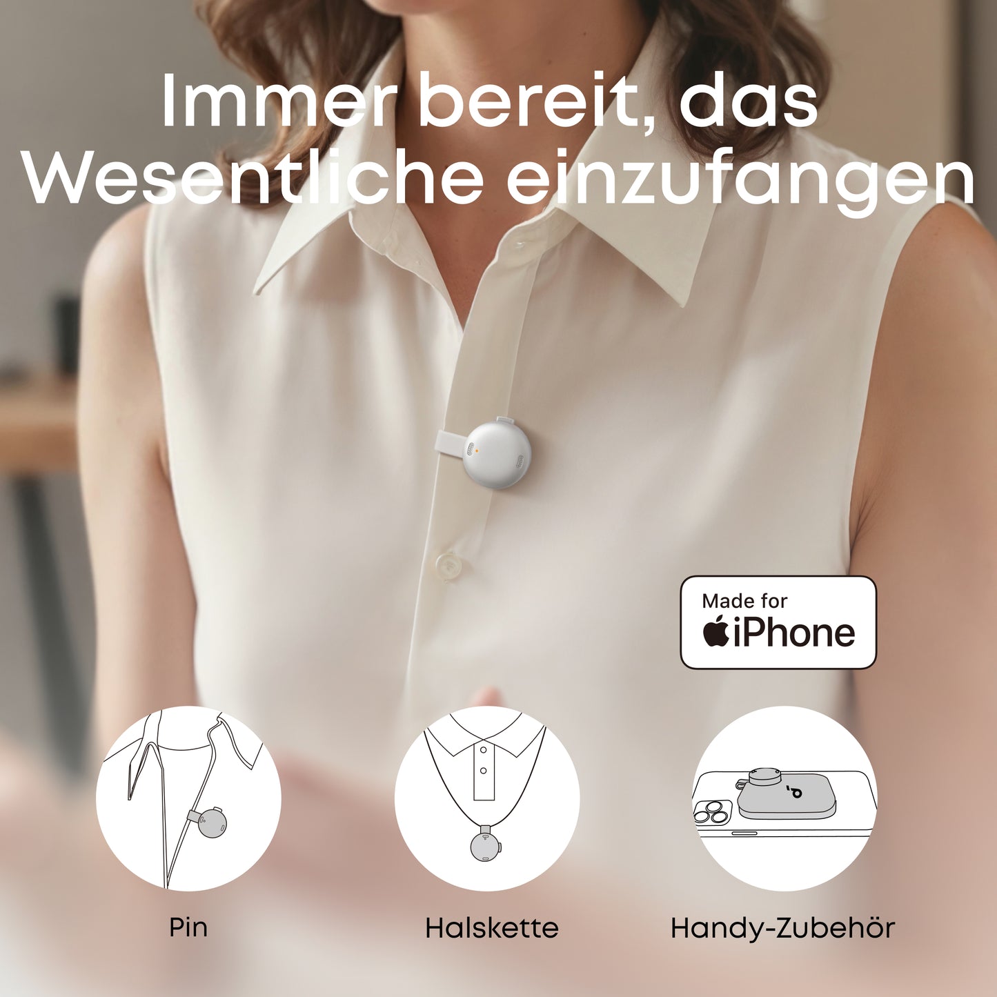 soundcore Work | Der erste KI-Sprachrekorder in Münzgröße