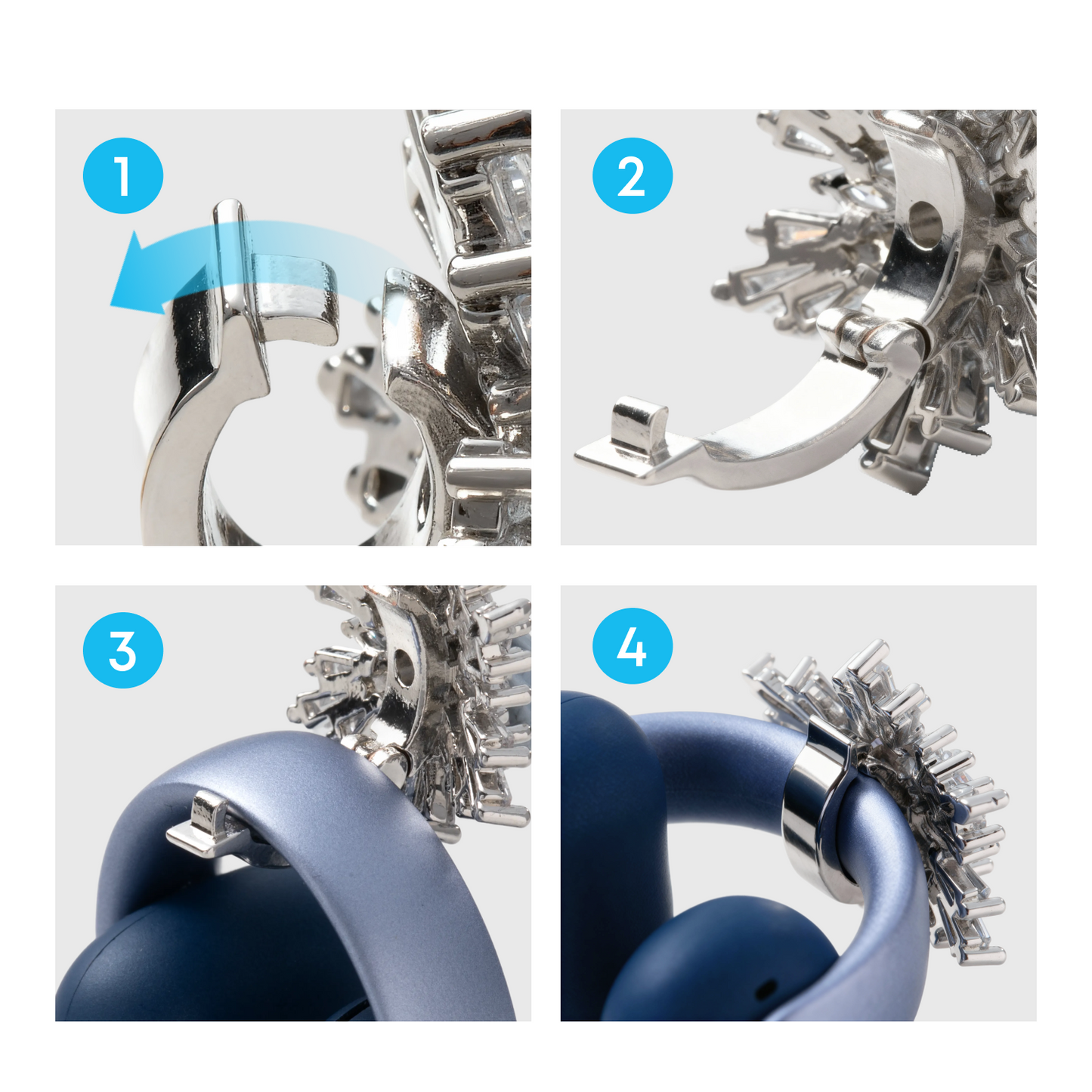 Stylisches Schneeflocken-Accessoire | Exklusives Design für die soundcore AeroClip