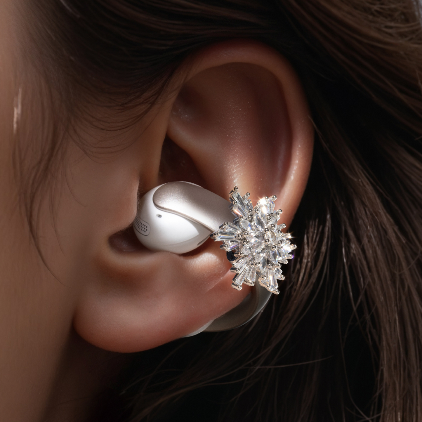 Stylisches Schneeflocken-Accessoire | Exklusives Design für die soundcore AeroClip