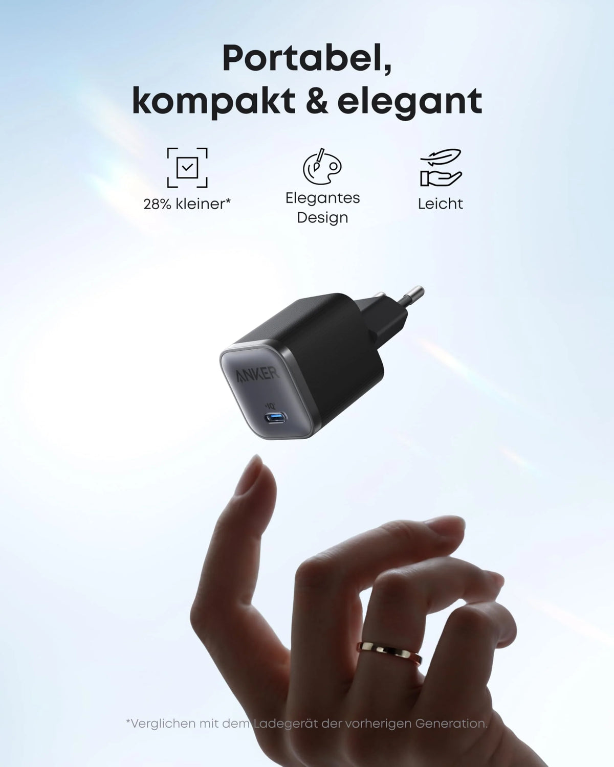 Anker Nano Ladegerät (45W, mit 180cm USB-C Kabel)