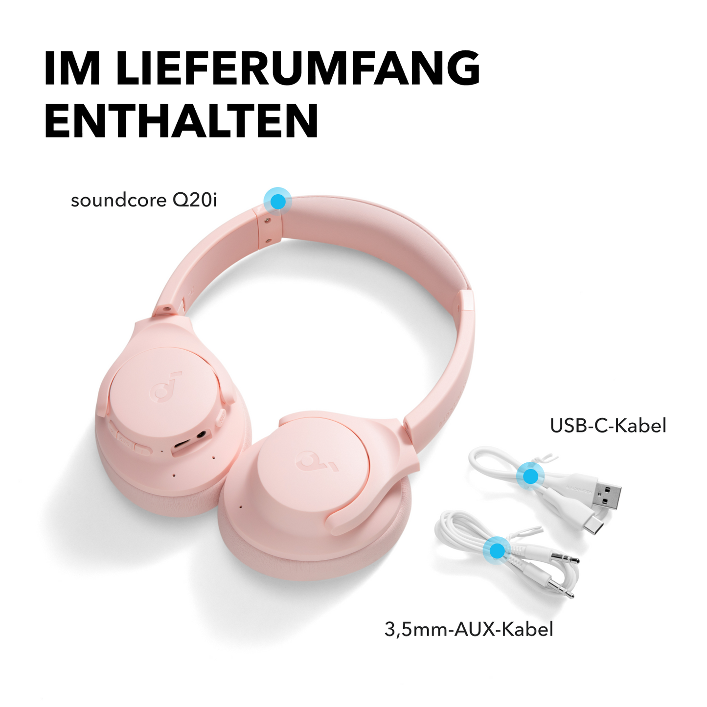 Q20i | Kopfhörer mit Hybrid Active Noise Cancelling