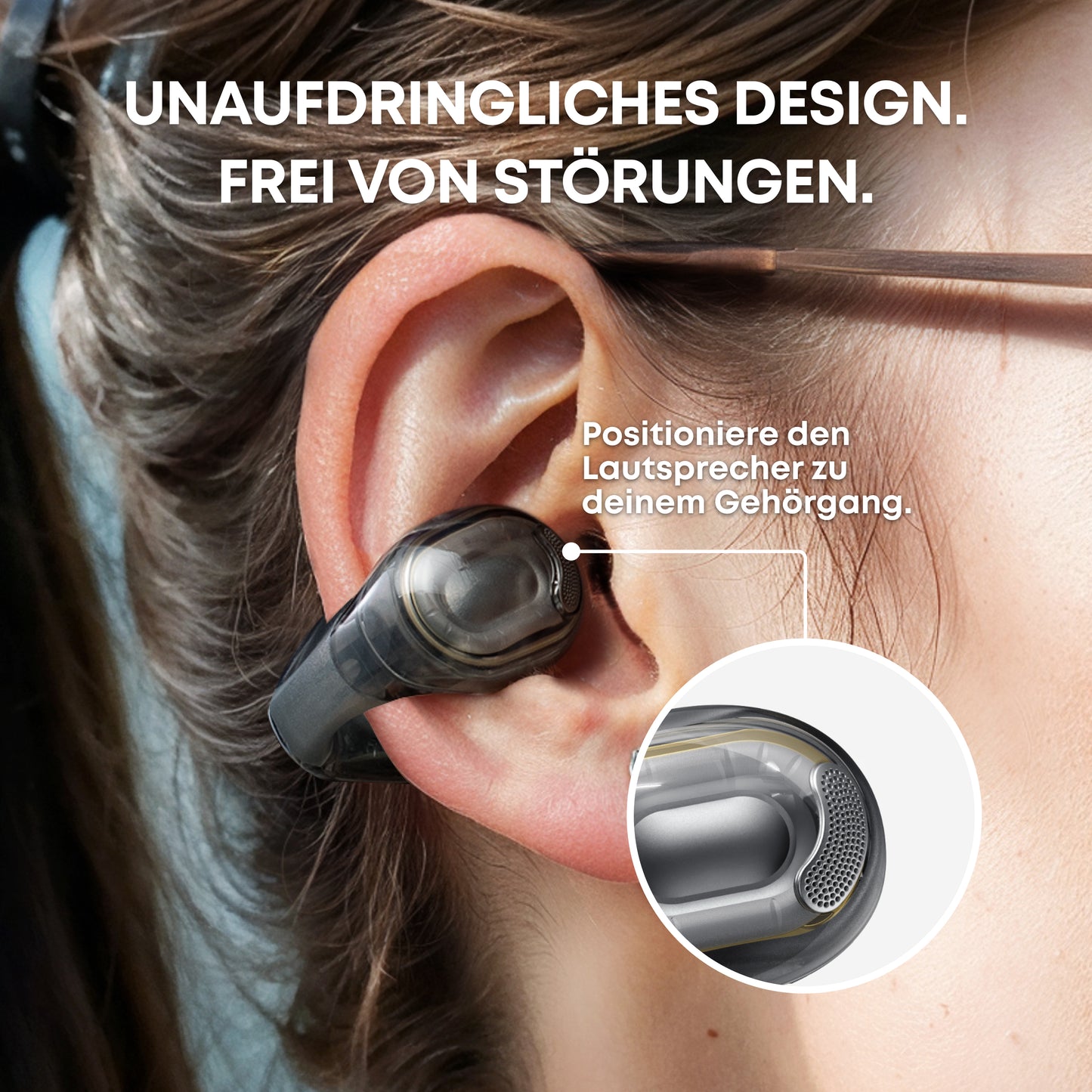 soundcore C40i | Flexible Clip-On Kopfhörer mit hohem Tragekomfort.