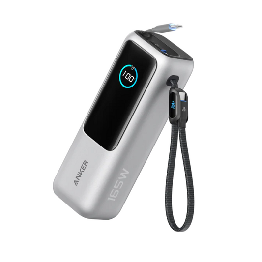 Anker Powerbank (25K, 165W, Integriertes + einziehbares Kabel)