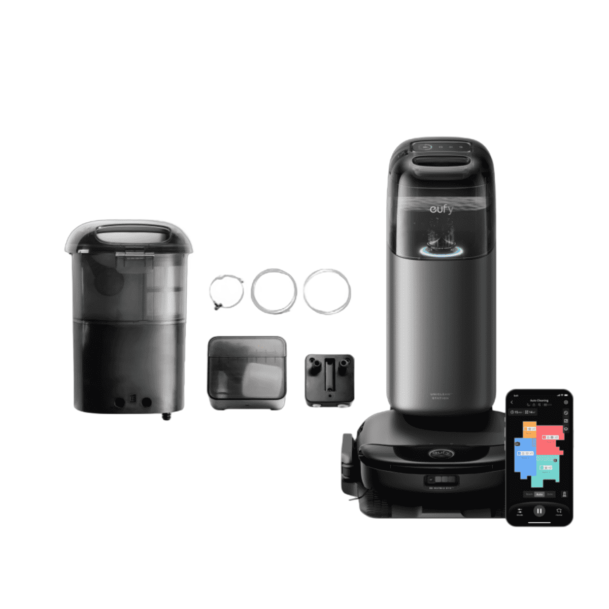 eufy Wisch- und Saugroboter S1 Pro HydroJet mit Automatischem Frisch- und Abwassermodul