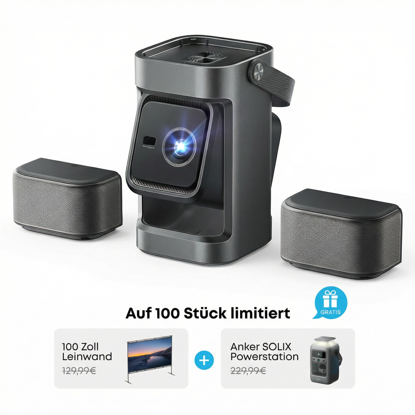 Nebula P1 | Der weltweit erste mobile Projektor mit abnehmbaren Lautsprechern - spring-deal