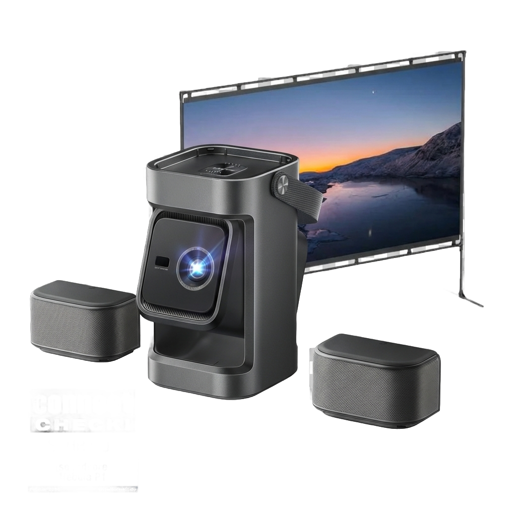 NEBULA P1 + 100 Zoll Beamer Leinwand mit Stativ
