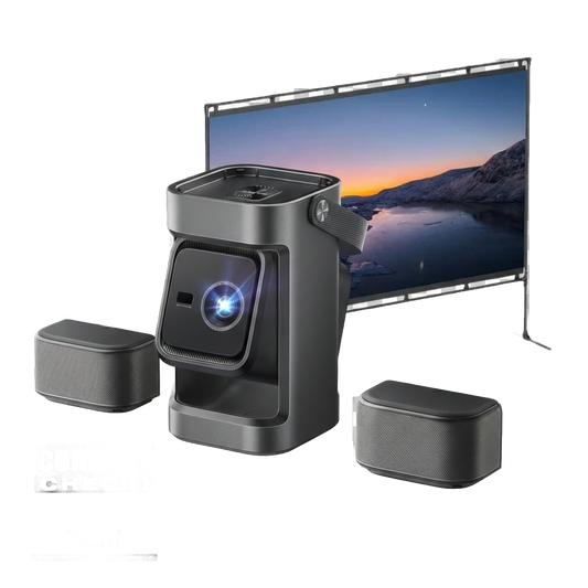 NEBULA P1 + 100 Zoll Beamer Leinwand mit Stativ
