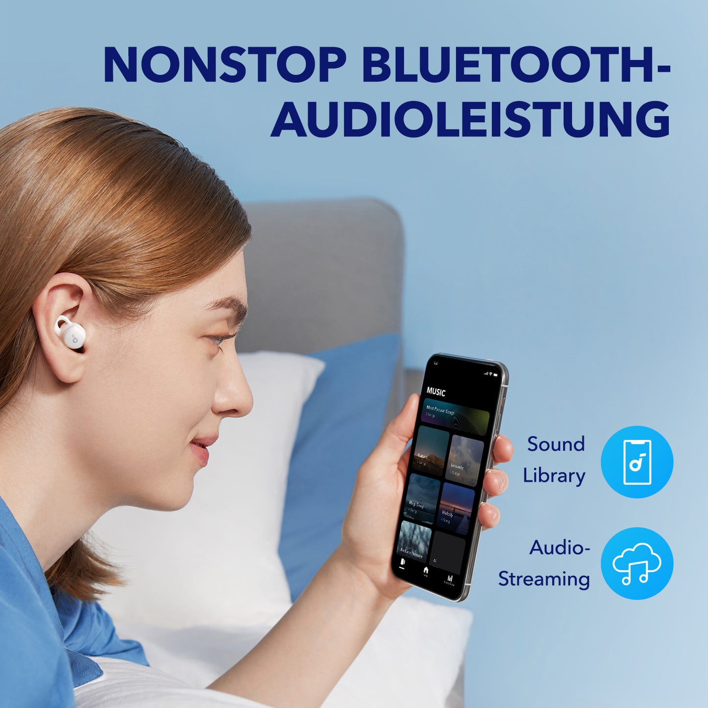 Sleep A10 | Schlaf-Earbuds mit Geräuschblockierung